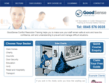 Tablet Screenshot of good-sense.co.uk